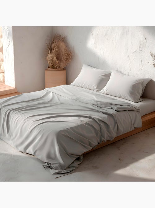 Parure de draps 100% coton, unie - Gamusi. - Kiabi