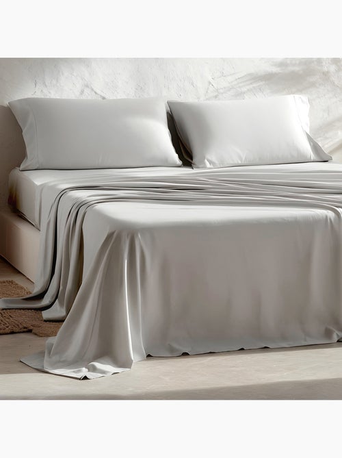 Parure de draps 100% coton, unie - Gamusi. - Kiabi