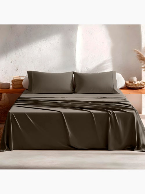 Parure de draps 100% coton, unie - Gamusi. - Kiabi