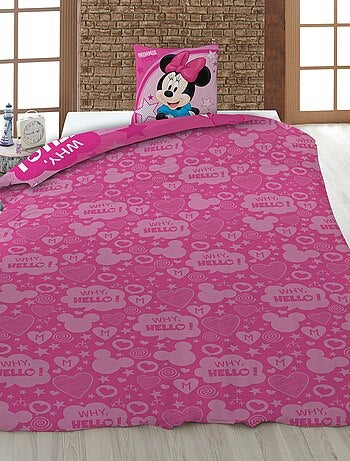 Parure de draps 'Disney' 1 personne - 2 pièces : 1 housse de couette + 1 taie d'oreiller