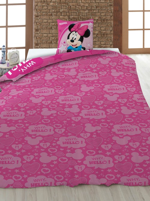 Parure de draps 'Disney' 1 personne - 2 pièces : 1 housse de couette + 1 taie d'oreiller - Kiabi