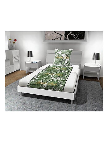 Parure de draps en coton 57 fils NOUMEA, par Soleil d'ocre avec 1 taie d'oreiller