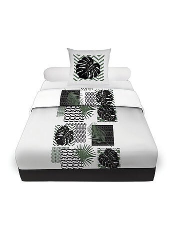 Parure de draps en coton PALMERA, par Soleil d'ocre avec 1 taie d'oreiller