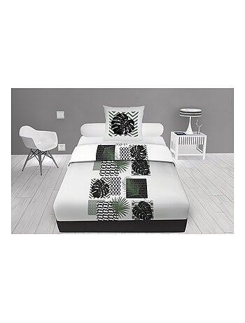 Parure de draps en coton PALMERA, par Soleil d'ocre avec 1 taie d'oreiller