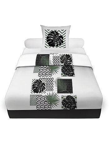 Parure de draps en coton PALMERA, par Soleil d'ocre avec 1 taie d'oreiller