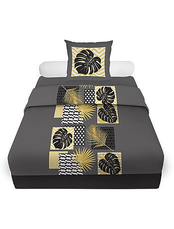 Parure de draps en coton PALMERA, par Soleil d'ocre avec 1 taie d'oreiller