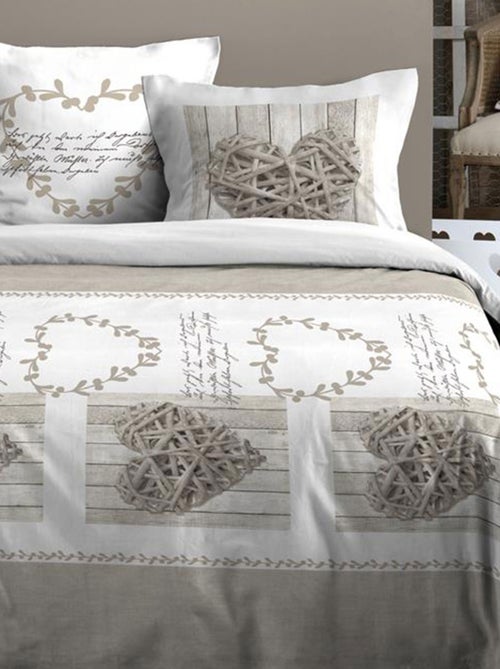 Parure de draps Margaux Naturel - Kiabi
