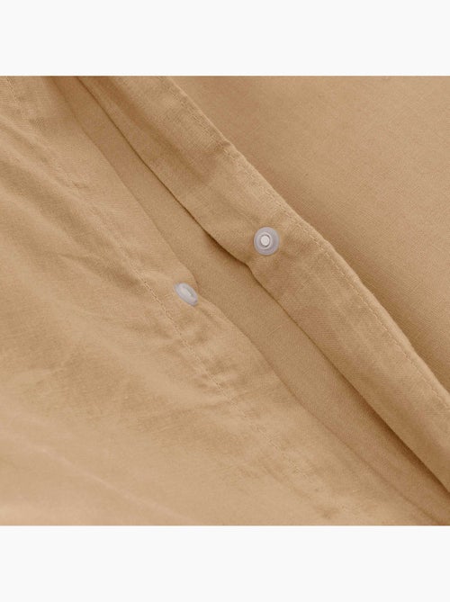 Parure de housse de couette 100% coton 144 fils, avec taie(s) d’oreiller, unie - Gamusi. - Kiabi