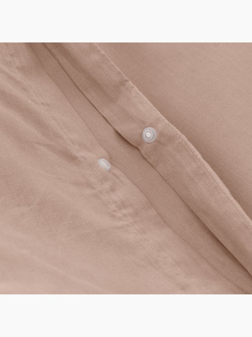 Parure de housse de couette 100% coton 144 fils, avec taie(s) d’oreiller, unie - Gamusi. - Kiabi