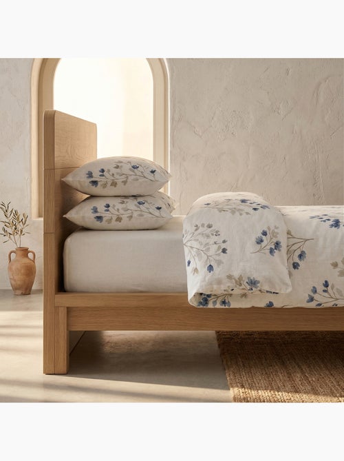 Parure de housse de couette 100% coton motif floral, taie d'oreiller incluse - Gamusi - Kiabi Parure de housse de couette 100% coton motif floral, taie d'oreiller incluse - Gamusi - Kiabi