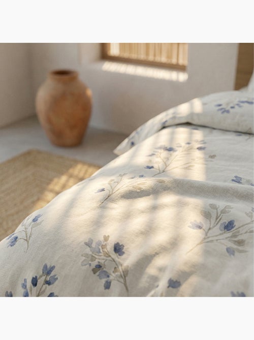 Parure de housse de couette 100% coton motif floral, taie d'oreiller incluse - Gamusi - Kiabi Parure de housse de couette 100% coton motif floral, taie d'oreiller incluse - Gamusi - Kiabi