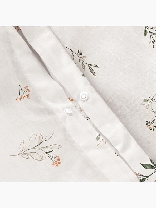Parure de housse de couette 100% coton motif floral, taie d'oreiller incluse - Gamusi - Kiabi Parure de housse de couette 100% coton motif floral, taie d'oreiller incluse - Gamusi - Kiabi