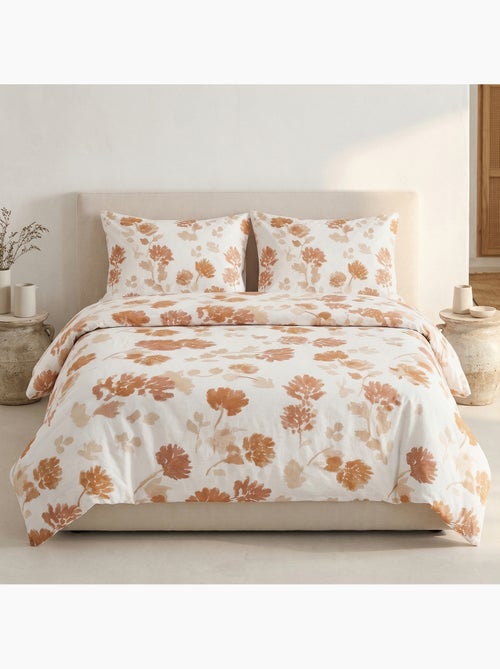Parure de housse de couette 100% coton motif floral, taie d'oreiller incluse - Gamusi - Kiabi Parure de housse de couette 100% coton motif floral, taie d'oreiller incluse - Gamusi - Kiabi