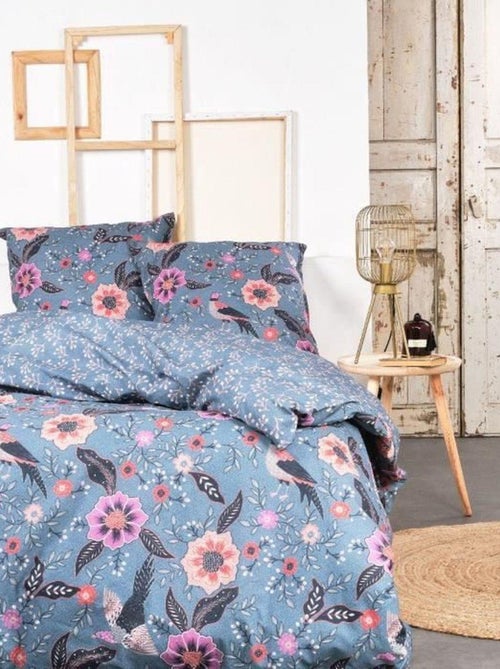 Parure de lit - 240 x 220 cm - coton imprimé - TODAY - Kiabi
