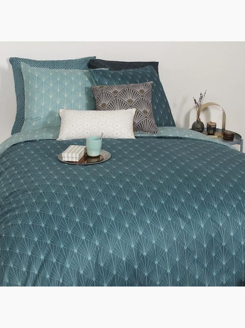 Parure de lit - azsy - gatsby géométrique - 240x220 cm - microfibre - imprimé bleu - Kiabi Parure de lit - azsy - gatsby géométrique - 240x220 cm - microfibre - imprimé bleu - Kiabi