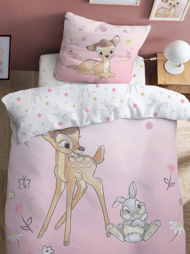 Parure de lit - 'Bambi' - 1 personne Rose - Kiabi