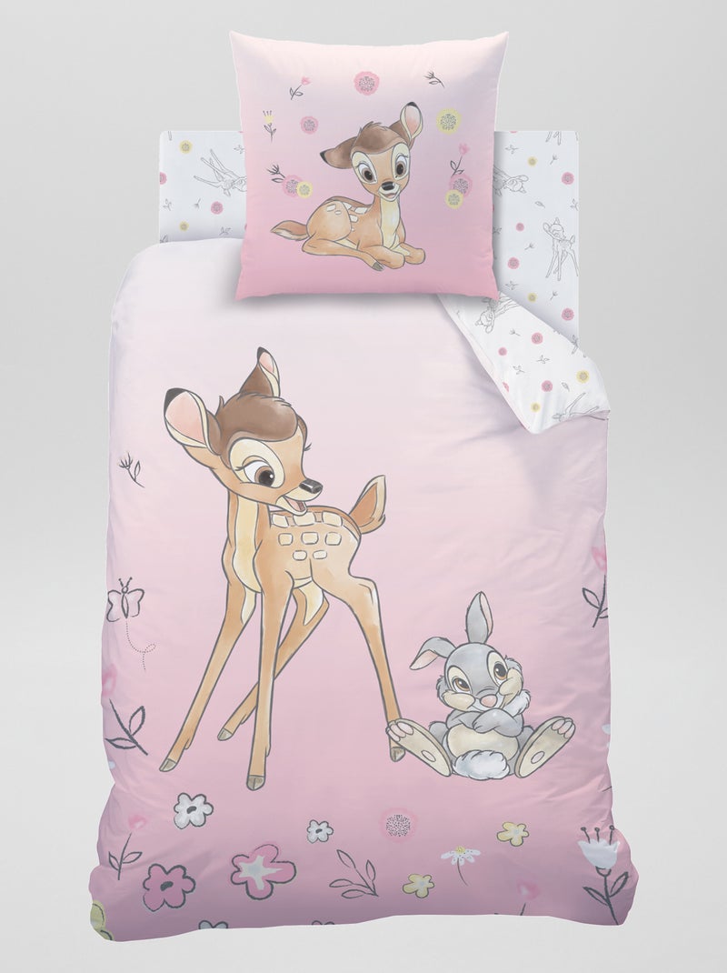Parure de lit - 'Bambi' - 1 personne Rose - Kiabi
