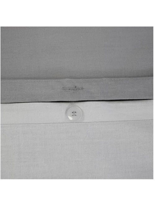 Parure de lit - côté déco - bicolore uni - 100% coton - 220x240 cm + 2 taies 63x63 - oeko-tex - Kiabi Parure de lit - côté déco - bicolore uni - 100% coton - 220x240 cm + 2 taies 63x63 - oeko-tex - Kiabi