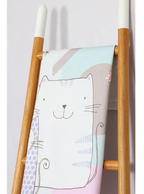 Parure de lit - cote deco - housse de couette 140x200 cm - 100% coton - imprimé chat - enfant - Kiabi