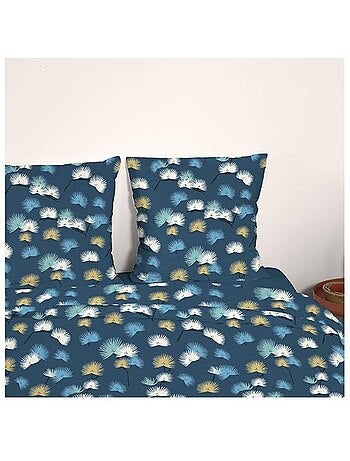 Parure de lit - housse de couette - 220x240 cm - 2 taies d'oreiller - imprimé à pois - microfibre
