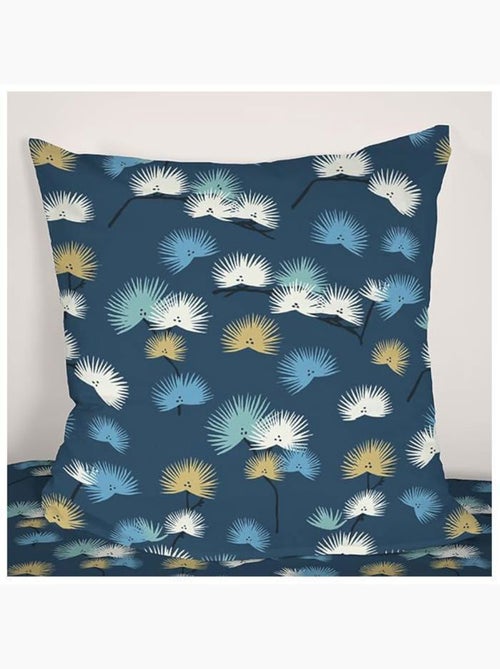 Parure de lit - cote deco - housse de couette 220x240 cm - 2 taies d'oreiller - microfibre - bleu - Kiabi Parure de lit - cote deco - housse de couette 220x240 cm - 2 taies d'oreiller - microfibre - bleu - Kiabi