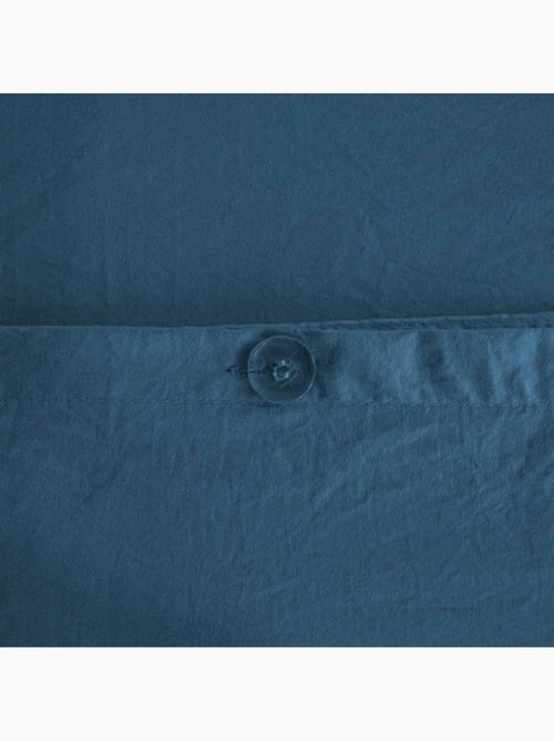 Parure de lit - côte deco - housse de couette 240x220 cm - 2 taies d'oreiller - microfibre - bleu - Kiabi Parure de lit - côte deco - housse de couette 240x220 cm - 2 taies d'oreiller - microfibre - bleu - Kiabi