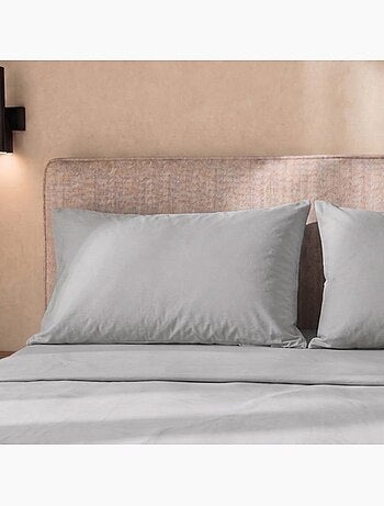 Parure de lit - coton percale 200 fils - the white stone