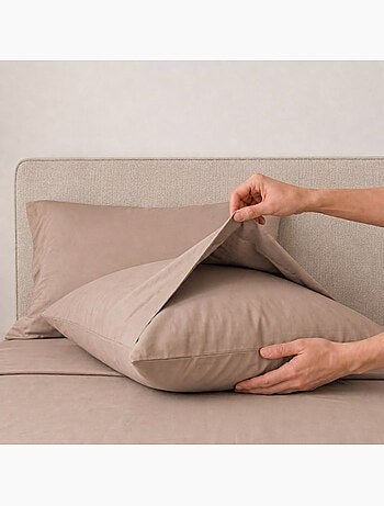 Parure de lit - Coton percale 200 fils - The White Stone