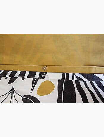 PARURE DE LIT - DESIGN GRAPHIQUE - 240x220 / Noir