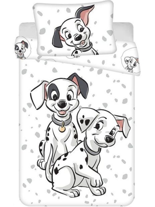 Parure de lit - disney - 101 dalmatiens - housse de couette réversible - 100% coton - 100x135cm - Kiabi Parure de lit - disney - 101 dalmatiens - housse de couette réversible - 100% coton - 100x135cm - Kiabi