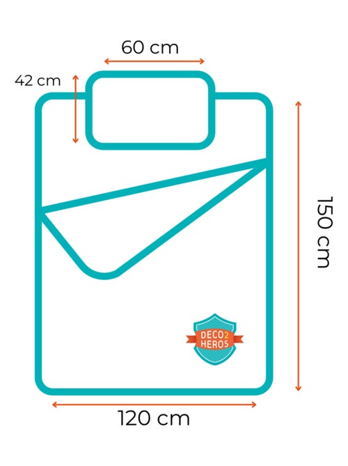 Parure de lit - Gabby Et La Maison Magique - 120 cm x 150 cm - Kiabi