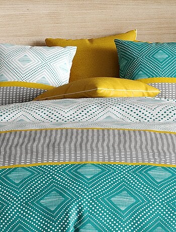 Parure de lit - housse de couette 100% Coton 57 fils Aurah
