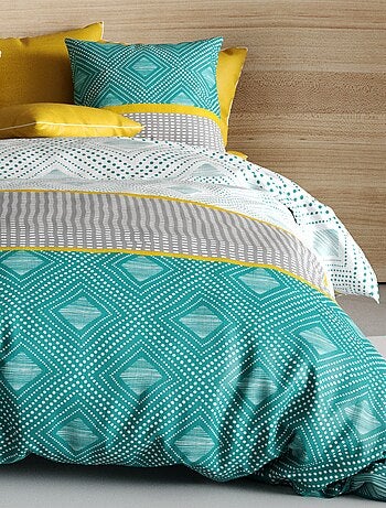 Parure de lit - housse de couette 100% Coton 57 fils Aurah