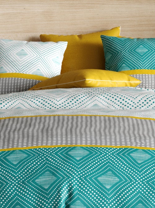 Parure de lit - housse de couette 100% Coton 57 fils Aurah - Kiabi