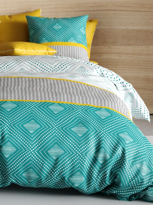 Parure de lit - housse de couette 100% Coton 57 fils Aurah - Kiabi