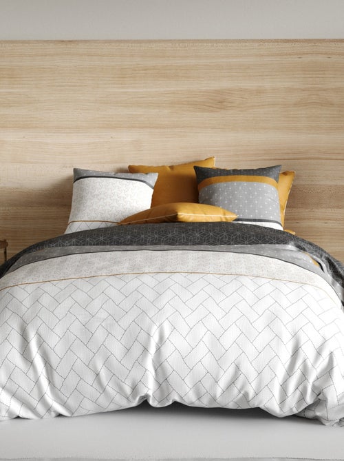 Parure de lit - housse de couette 100% Coton 57 fils Corki - Kiabi