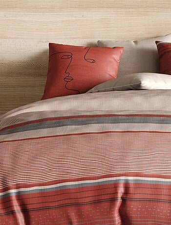 Parure de lit - housse de couette réversible Percale de Coton Hana