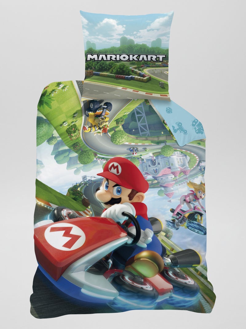 Parure de lit - 'Mario Kart' - 1 personne Multicolor - Kiabi