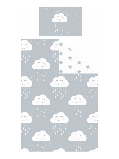 Parure de lit - nuage content - 135 cm x 200 cm - Kiabi