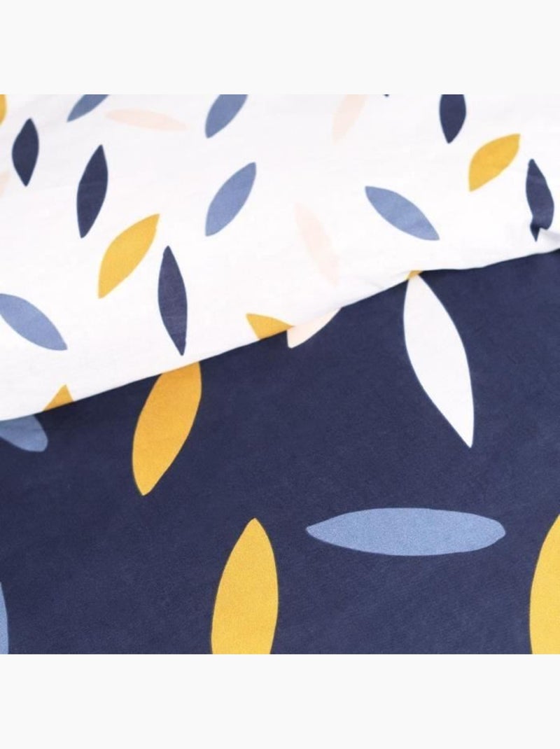 Parure de lit - today sunshine - 240x260 cm - 2 personnes - coton imprimé floral Bleu - Kiabi