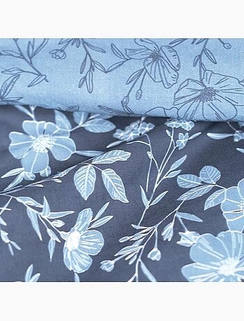 Parure de lit - today sunshine - 240x260 cm - 2 personnes - coton imprimé floral