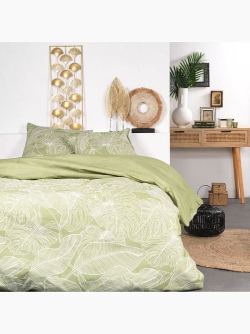 Parure de lit - today sunshine - 240x260 cm - 2 personnes - coton imprimé floral - Kiabi