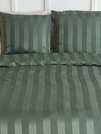 Parure de lit 1 ou 2 personnes en satin + 2 taies