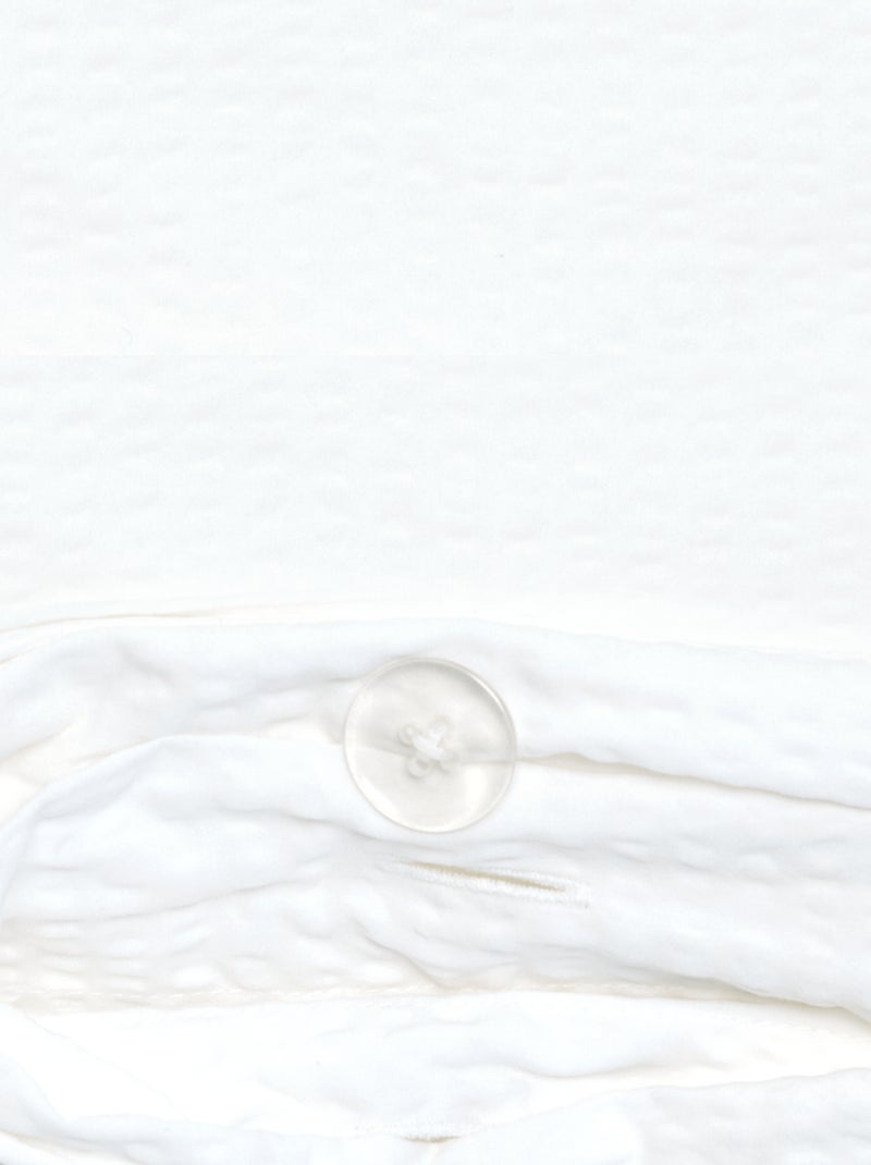 Parure de lit 1 personne - 140 x 200 cm en seersucker Blanc - Kiabi