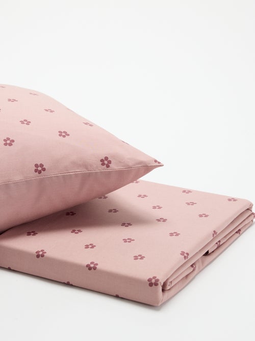 Parure de lit 1 personne - Housse de couette + taie d'oreiller - KIABI Home - Kiabi Parure de lit 1 personne - Housse de couette + taie d'oreiller - KIABI Home - Kiabi