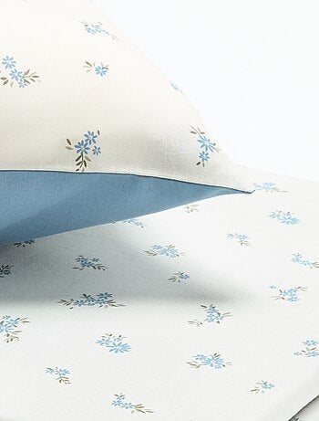 Parure de lit 1 personne (140 x 200 cm) en coton