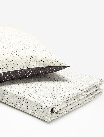Parure de lit 1 personne (140 x 200 cm) en coton