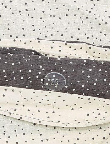 Parure de lit 1 personne (140 x 200 cm) en coton
