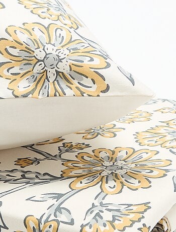 Parure de lit 1 personne (140 x 200 cm) en coton