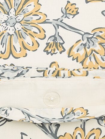Parure de lit 1 personne (140 x 200 cm) en coton